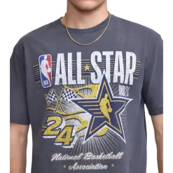 Outlet 2024 NBA AllStar Game Black TShirt - KTGCaps - Baseball caps for various teams, purchased online at a discount Caps