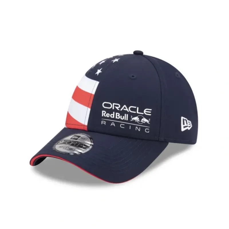 Hot 2024 US Race Special Oracle Red Bull Racing 9FORTY Adjustable Hat - KTGCaps - Baseball caps for various teams, purchased online at a discount Caps