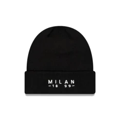 Discount AC Milan Established Wordmark Black Cuff Knit Hat - KTGCaps - Baseball caps for various teams, purchased online at a discount Caps