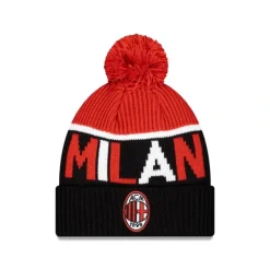 Outlet AC Milan Sport Black Pom Knit Hat - KTGCaps - Baseball caps for various teams, purchased online at a discount Caps