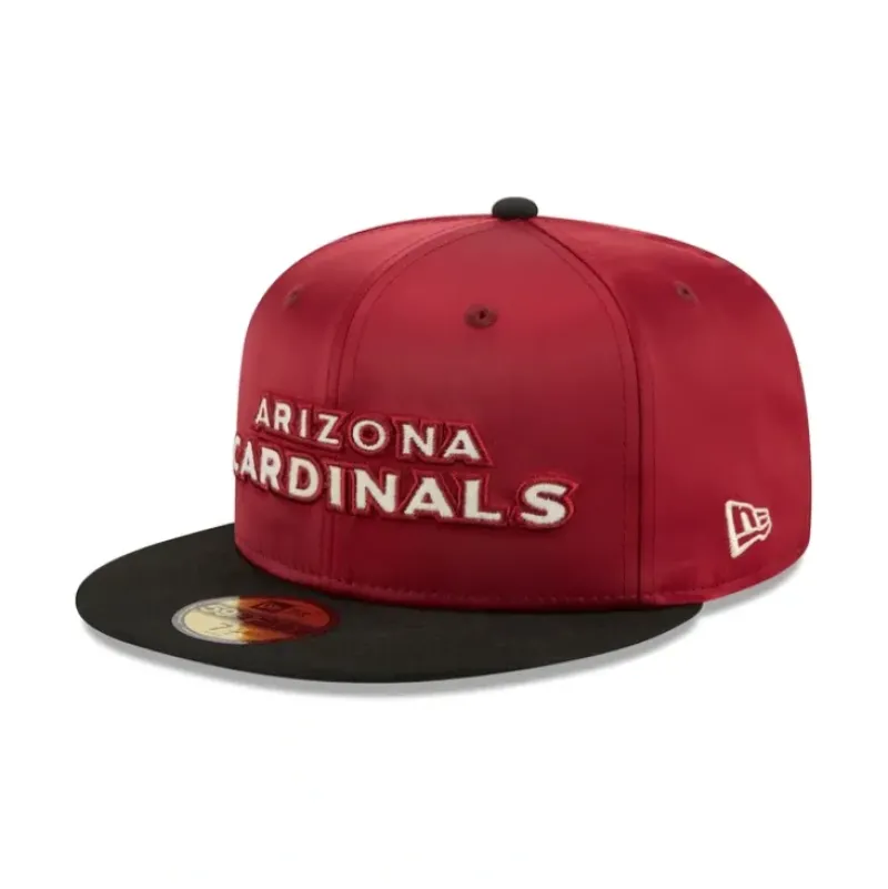 Store Arizona Cardinals Satin 59FIFTY Fitted Hat - KTGCaps - Baseball caps for various teams, purchased online at a discount Caps