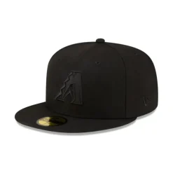 Flash Sale Arizona Diamondbacks Basic Black on Black Game 59FIFTY Fitted Hat - KTGCaps - Baseball caps for various teams, purchased online at a discount Caps
