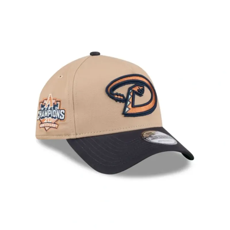 Cheap Arizona Diamondbacks Beige Khaki 9FORTY AFrame Snapback Hat - KTGCaps - Baseball caps for various teams, purchased online at a discount Caps