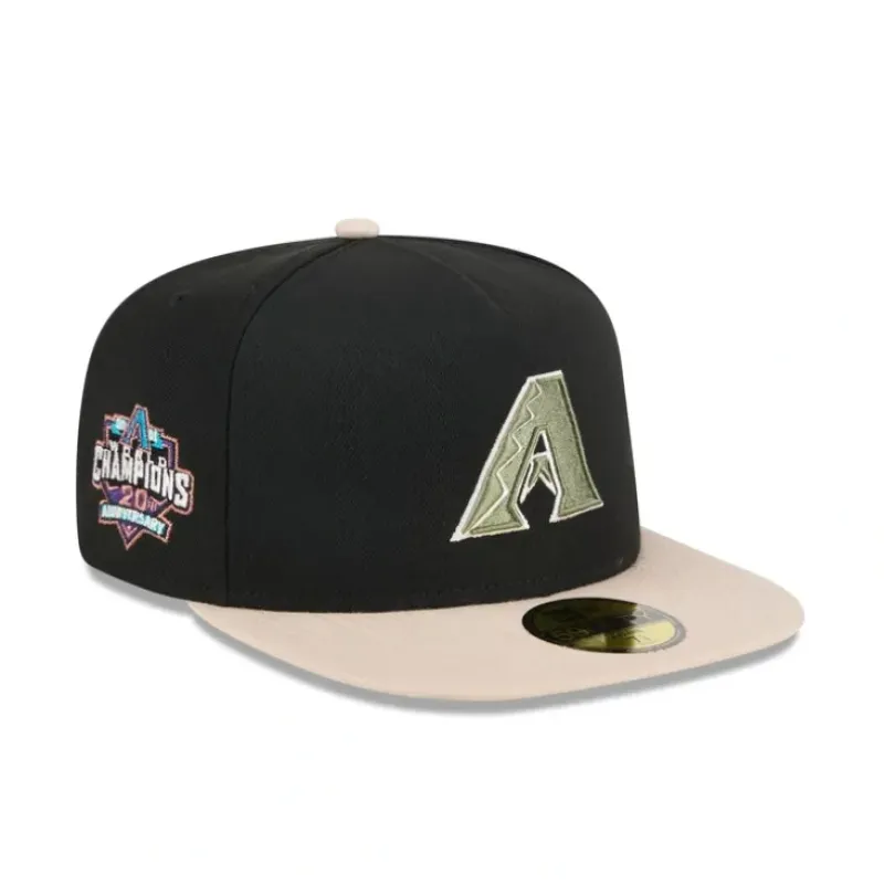 Best Sale Arizona Diamondbacks Canvas 59FIFTY AFrame Fitted Hat - KTGCaps - Baseball caps for various teams, purchased online at a discount Caps