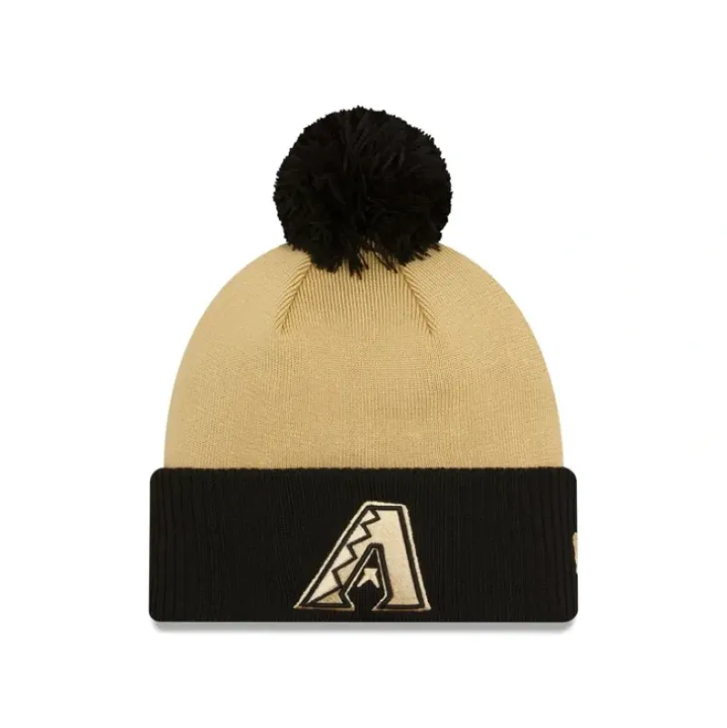Best Sale Arizona Diamondbacks City Connect Pom Knit Hat - KTGCaps - Baseball caps for various teams, purchased online at a discount Caps