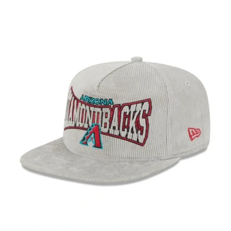 Outlet Arizona Diamondbacks Gray Cord Golfer Hat - KTGCaps - Baseball caps for various teams, purchased online at a discount Caps