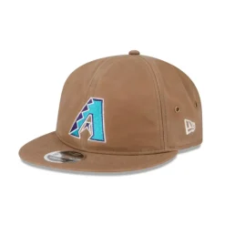 Best Arizona Diamondbacks Khaki Retro Crown 9FIFTY Adjustable Hat - KTGCaps - Baseball caps for various teams, purchased online at a discount Caps