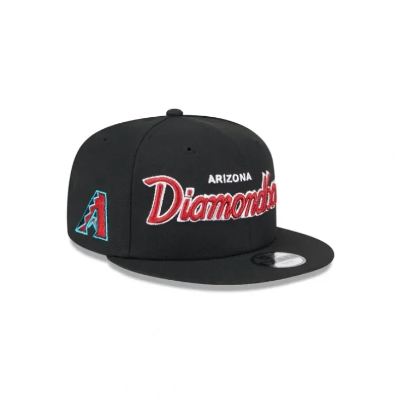 Online Arizona Diamondbacks Script Kids 9FIFTY Snapback Hat - KTGCaps - Baseball caps for various teams, purchased online at a discount Caps