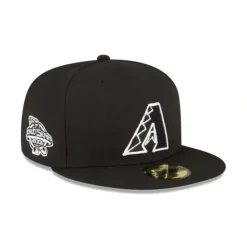 Best Arizona Diamondbacks Sidepatch Black 59FIFTY Fitted Hat - KTGCaps - Baseball caps for various teams, purchased online at a discount Caps