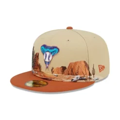 Outlet Arizona Diamondbacks Team Landscape 59FIFTY Fitted Hat - KTGCaps - Baseball caps for various teams, purchased online at a discount Caps