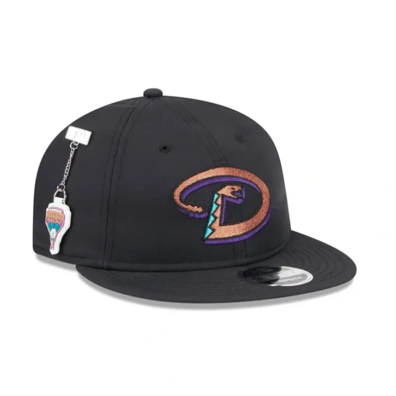 Store Arizona Diamondbacks Team Color Retro Crown 9FIFTY Adjustable Hat - KTGCaps - Baseball caps for various teams, purchased online at a discount Caps