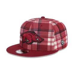 Cheap Arkansas Razorbacks Plaid 9FIFTY Snapback Hat - KTGCaps - Baseball caps for various teams, purchased online at a discount Caps