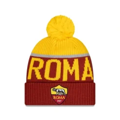 Clearance AS Roma Pom Knit Hat - KTGCaps - Baseball caps for various teams, purchased online at a discount Caps