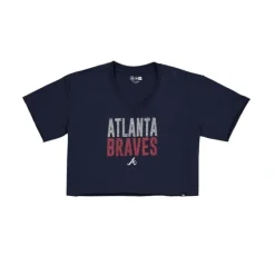 Clearance Atlanta Braves Active Womens VNeck TShirt - KTGCaps - Baseball caps for various teams, purchased online at a discount Caps