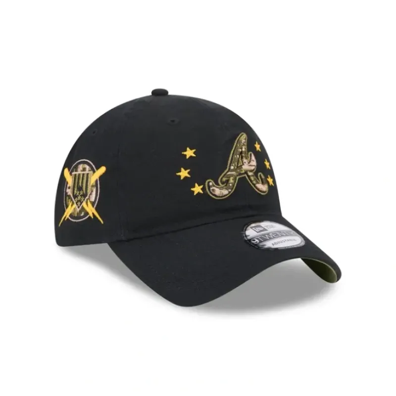 Clearance Atlanta Braves Armed Forces Day 2024 9TWENTY Adjustable Hat - KTGCaps - Baseball caps for various teams, purchased online at a discount Caps