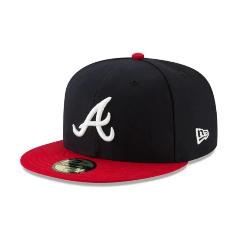 Clearance Atlanta Braves Authentic Collection Home 59FIFTY Fitted Hat - KTGCaps - Baseball caps for various teams, purchased online at a discount Caps