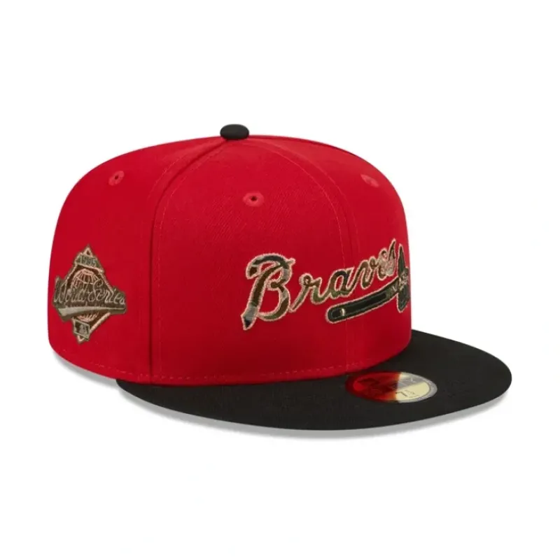 Best Sale Atlanta Braves Camo Fill 59FIFTY Fitted Hat - KTGCaps - Baseball caps for various teams, purchased online at a discount Caps