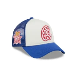 Sale Atlanta Braves Checkered Flag 9FORTY AFrame Trucker Hat - KTGCaps - Baseball caps for various teams, purchased online at a discount Caps