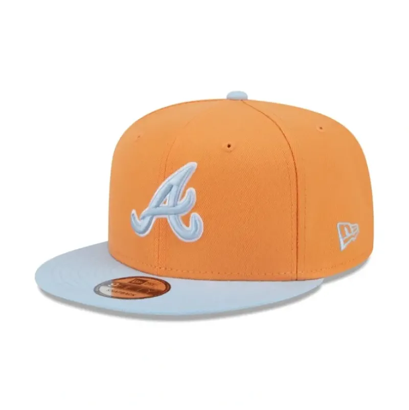 Store Atlanta Braves Color Pack Orange Glaze 9FIFTY Snapback Hat - KTGCaps - Baseball caps for various teams, purchased online at a discount Caps