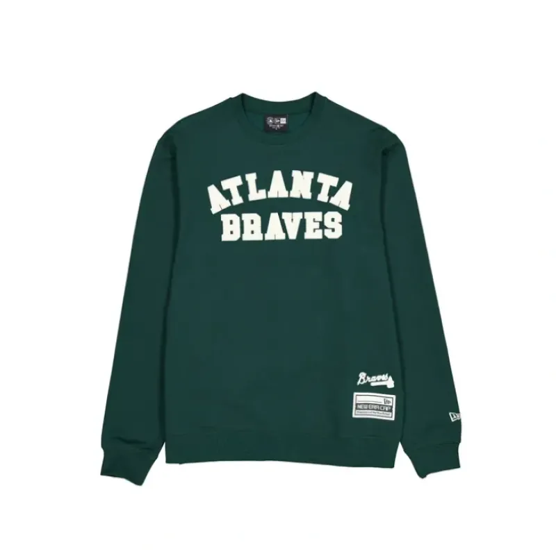 Cheap Atlanta Braves Dark Green Logo Select Crewneck - KTGCaps - Baseball caps for various teams, purchased online at a discount Caps