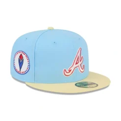 Store Atlanta Braves Doscientos Blue 59FIFTY Fitted Hat - KTGCaps - Baseball caps for various teams, purchased online at a discount Caps