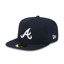 Clearance Atlanta Braves 59FIFTY AFrame Fitted Hat - KTGCaps - Baseball caps for various teams, purchased online at a discount Caps