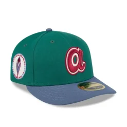Discount Atlanta Braves Green Gemstone Low Profile 59FIFTY Fitted Hat - KTGCaps - Baseball caps for various teams, purchased online at a discount Caps