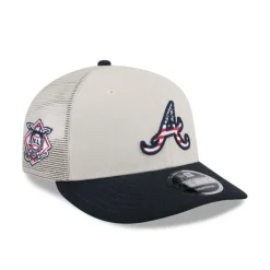 Sale Atlanta Braves Independence Day 2024 Low Profile 9FIFTY Trucker Hat - KTGCaps - Baseball caps for various teams, purchased online at a discount Caps
