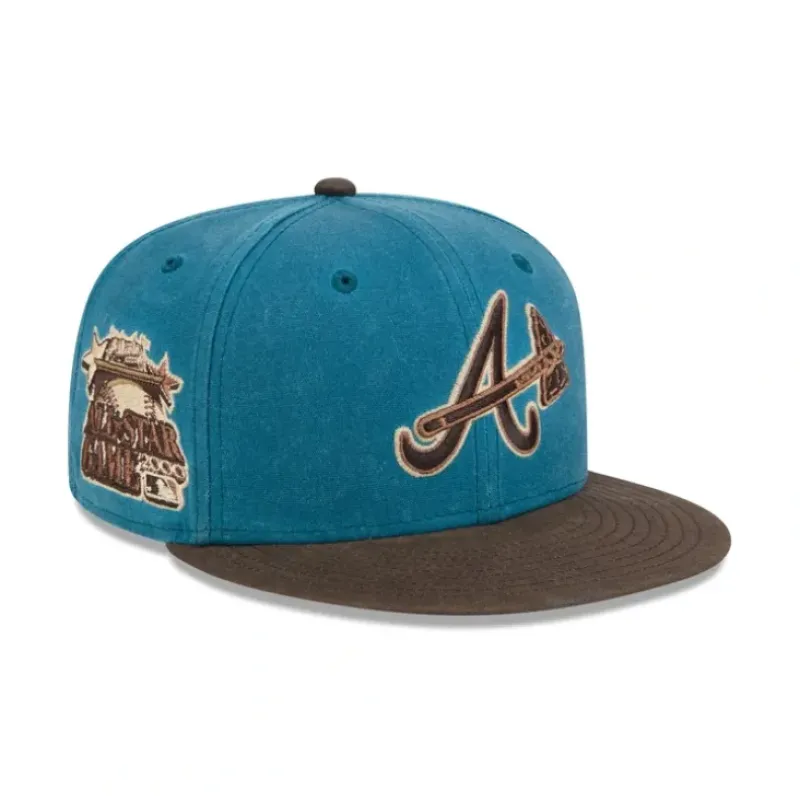 Cheap Atlanta Braves Indigo 59FIFTY Fitted Hat - KTGCaps - Baseball caps for various teams, purchased online at a discount Caps