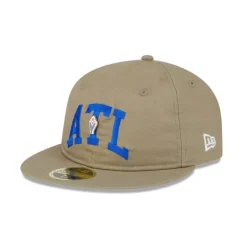 Shop Atlanta Braves Logo Pin Retro Crown 59FIFTY Fitted Hat - KTGCaps - Baseball caps for various teams, purchased online at a discount Caps