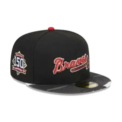 Discount Atlanta Braves Metallic Camo 59FIFTY Fitted Hat - KTGCaps - Baseball caps for various teams, purchased online at a discount Caps
