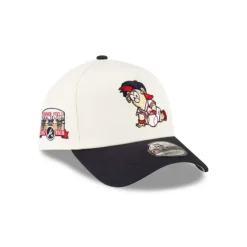 Outlet Atlanta Braves Mini Mascot 9FORTY AFrame Snapback Hat - KTGCaps - Baseball caps for various teams, purchased online at a discount Caps