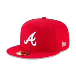 Cheap Atlanta Braves Scarlet Basic 59FIFTY Fitted Hat - KTGCaps - Baseball caps for various teams, purchased online at a discount Caps