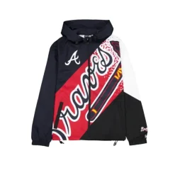 Shop Atlanta Braves Sport Classics Color Block Windbreaker - KTGCaps - Baseball caps for various teams, purchased online at a discount Caps
