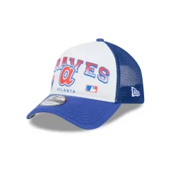 New Atlanta Braves Sport Classics 9FORTY AFrame Trucker Hat - KTGCaps - Baseball caps for various teams, purchased online at a discount Caps