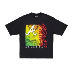 Best Atlanta Braves Sport Classics Boxy Black TShirt - KTGCaps - Baseball caps for various teams, purchased online at a discount Caps