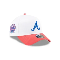 Outlet Atlanta Braves Spring Colorway 9FORTY AFrame Snapback Hat - KTGCaps - Baseball caps for various teams, purchased online at a discount Caps
