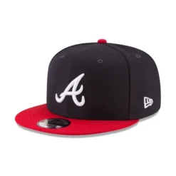 Clearance Atlanta Braves Team Color Basic 9FIFTY Snapback Hat - KTGCaps - Baseball caps for various teams, purchased online at a discount Caps