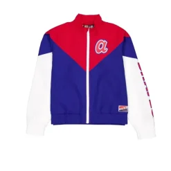 Clearance Atlanta Braves Throwback Womens Windbreaker - KTGCaps - Baseball caps for various teams, purchased online at a discount Caps