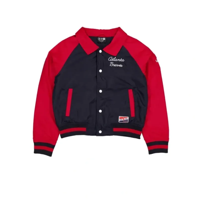Best Sale Atlanta Braves Throwback Womens Jacket - KTGCaps - Baseball caps for various teams, purchased online at a discount Caps