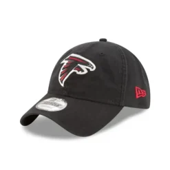 Clearance Atlanta Falcons Core Classic Black 9TWENTY Adjustable Hat - KTGCaps - Baseball caps for various teams, purchased online at a discount Caps