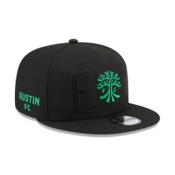 Online Austin FC Black 9FIFTY Snapback Hat - KTGCaps - Baseball caps for various teams, purchased online at a discount Caps