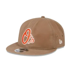 Outlet Baltimore Orioles Khaki Retro Crown 9FIFTY Adjustable Hat - KTGCaps - Baseball caps for various teams, purchased online at a discount Caps