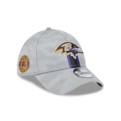 Discount Baltimore Ravens 2024 Sideline Gray 39THIRTY Stretch Fit Hat - KTGCaps - Baseball caps for various teams, purchased online at a discount Caps