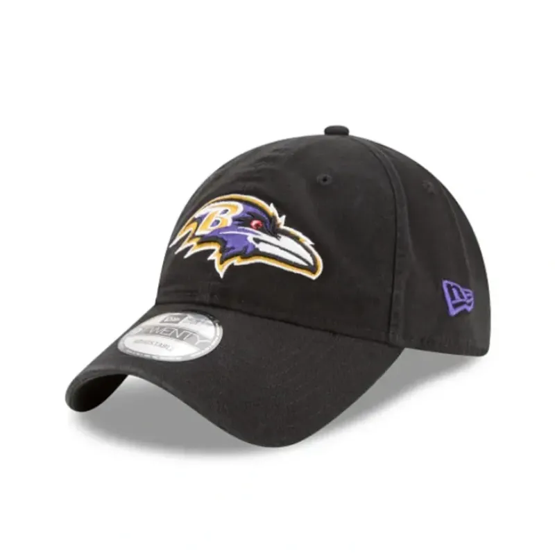 Clearance Baltimore Ravens Core Classic 9TWENTY Adjustable Hat - KTGCaps - Baseball caps for various teams, purchased online at a discount Caps