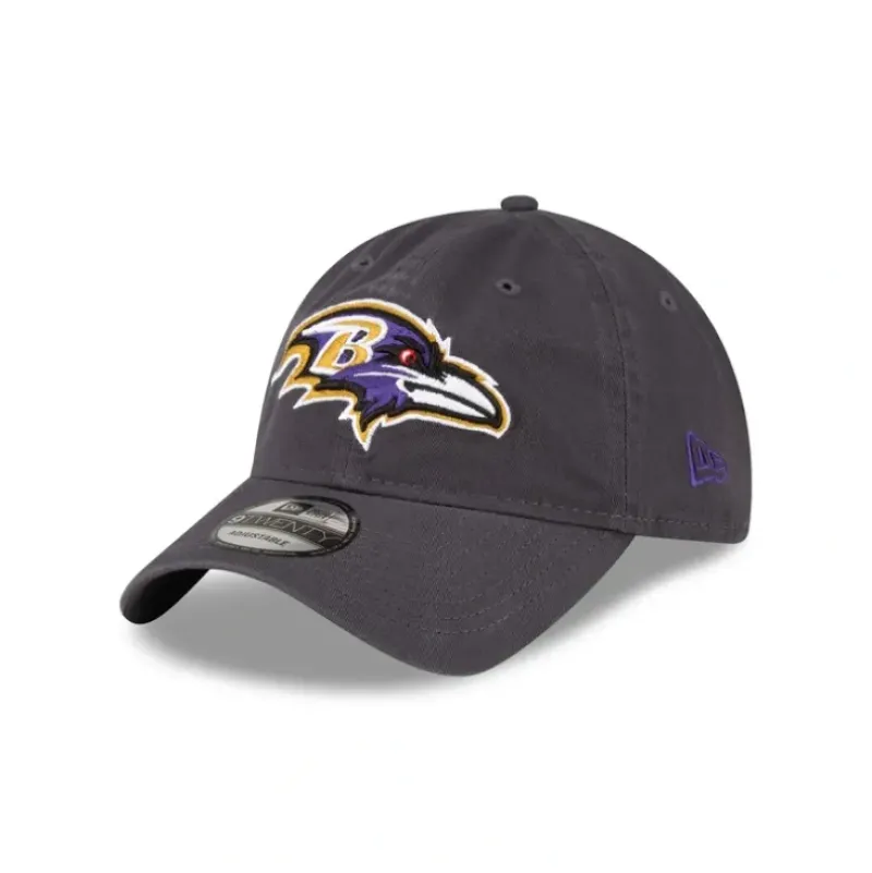 Cheap Baltimore Ravens NFL Core Classic Graphite 9TWENTY Adjustable - KTGCaps - Baseball caps for various teams, purchased online at a discount Caps