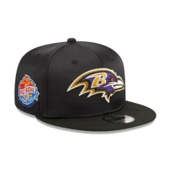 Sale Baltimore Ravens Satin 9FIFTY Snapback Hat - KTGCaps - Baseball caps for various teams, purchased online at a discount Caps