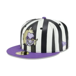 Cheap Beetlejuice Striped 59FIFTY Fitted Hat - KTGCaps - Baseball caps for various teams, purchased online at a discount Caps