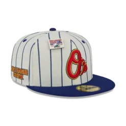 Best Big League Chew X Baltimore Orioles Pinstripe 59FIFTY Fitted Hat - KTGCaps - Baseball caps for various teams, purchased online at a discount Caps