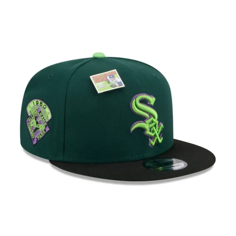Hot Big League Chew X Chicago White Sox Sour Apple 9FIFTY Snapback Hat - KTGCaps - Baseball caps for various teams, purchased online at a discount Caps